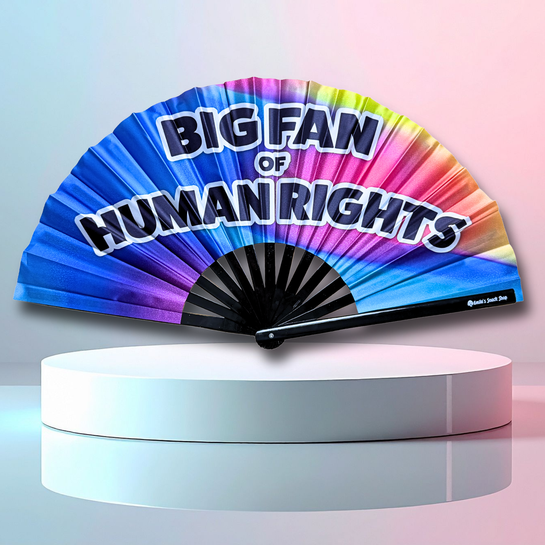"Big Fan of Human Rights" Clack Fan