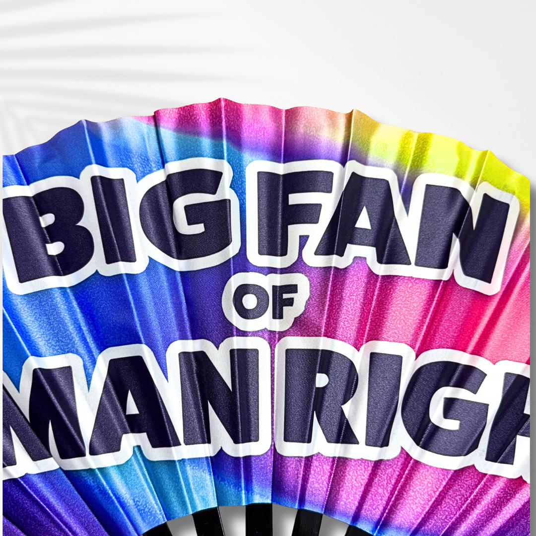 "Big Fan of Human Rights" Clack Fan