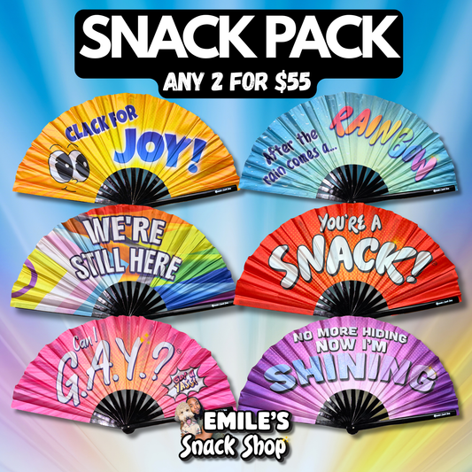 SNACK PACK: Any 2 Fans for $55