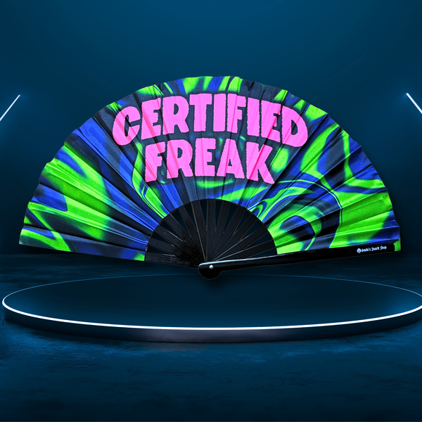 Certified Freak UV Clack Fan – Bamboo Hand Fan | Emile's Snack Shop