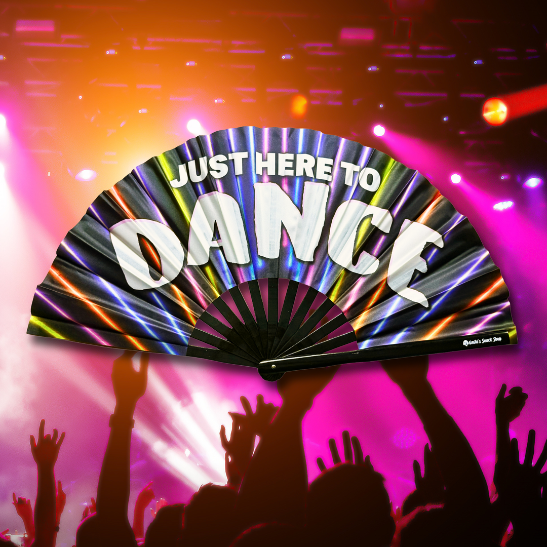"Just Here to Dance" UV Clack Fan