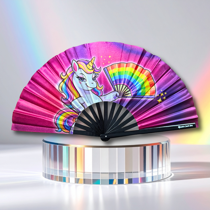 "UniQueen" Unicorn Clack Fan