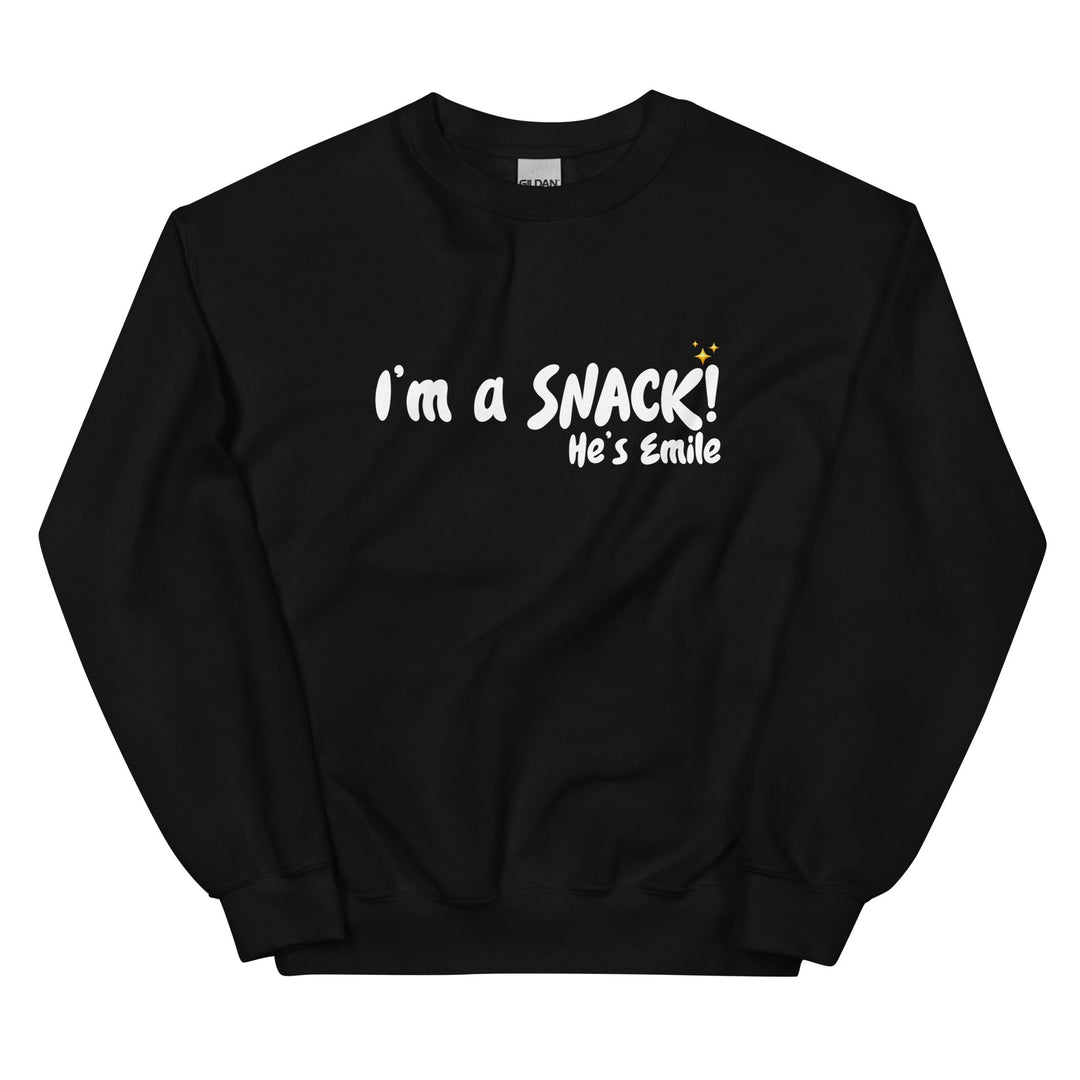 "I'm A Snack" Sweatshirt Black